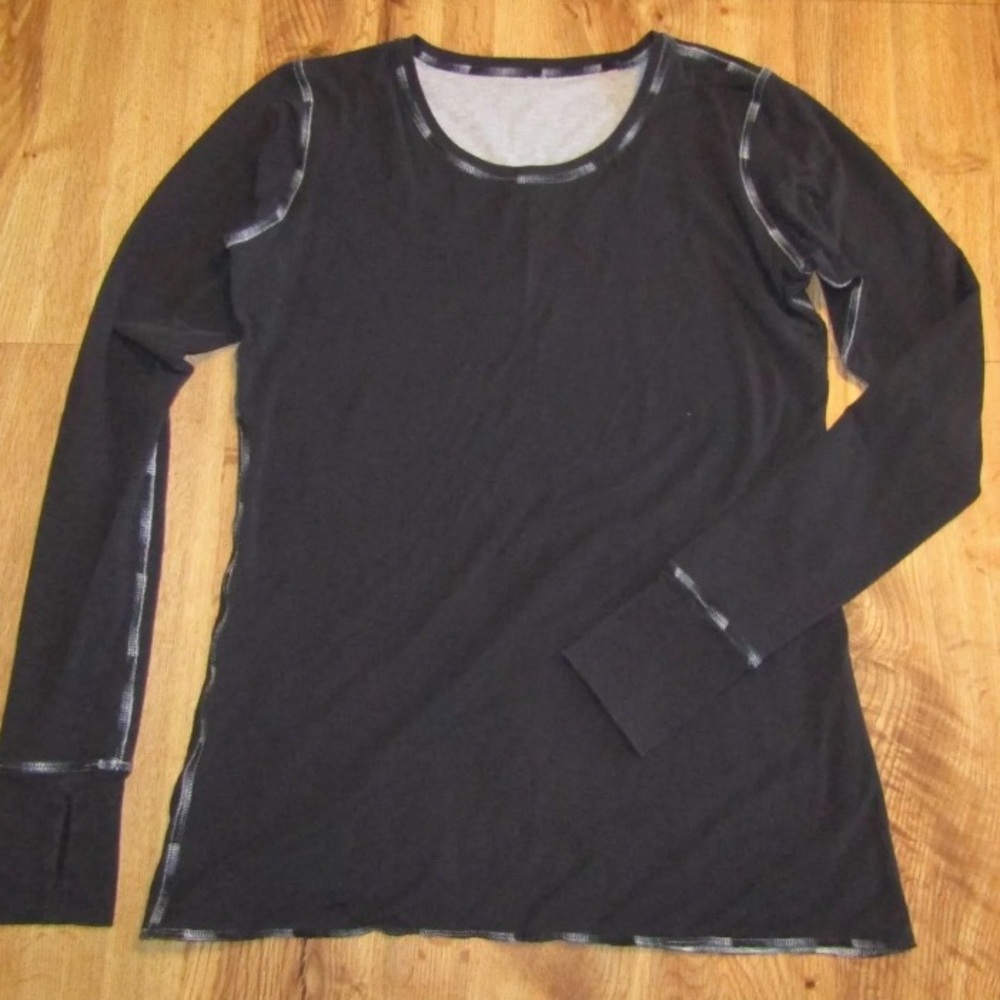 Lululemon Every Yogi Black Gray Reversible 8 10